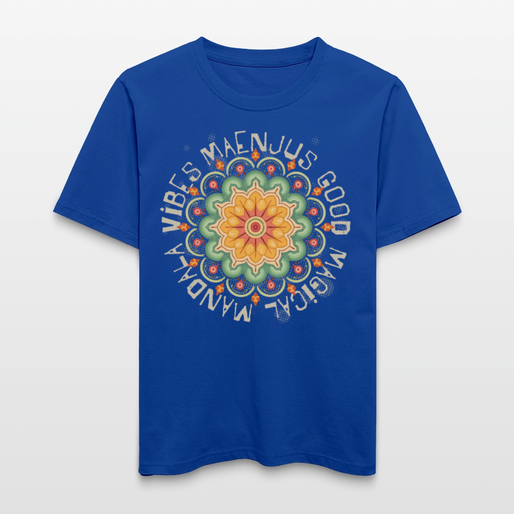 Unisex Bio-T-Shirt mit MANDALA VIBES PRINT - Dunkelblau