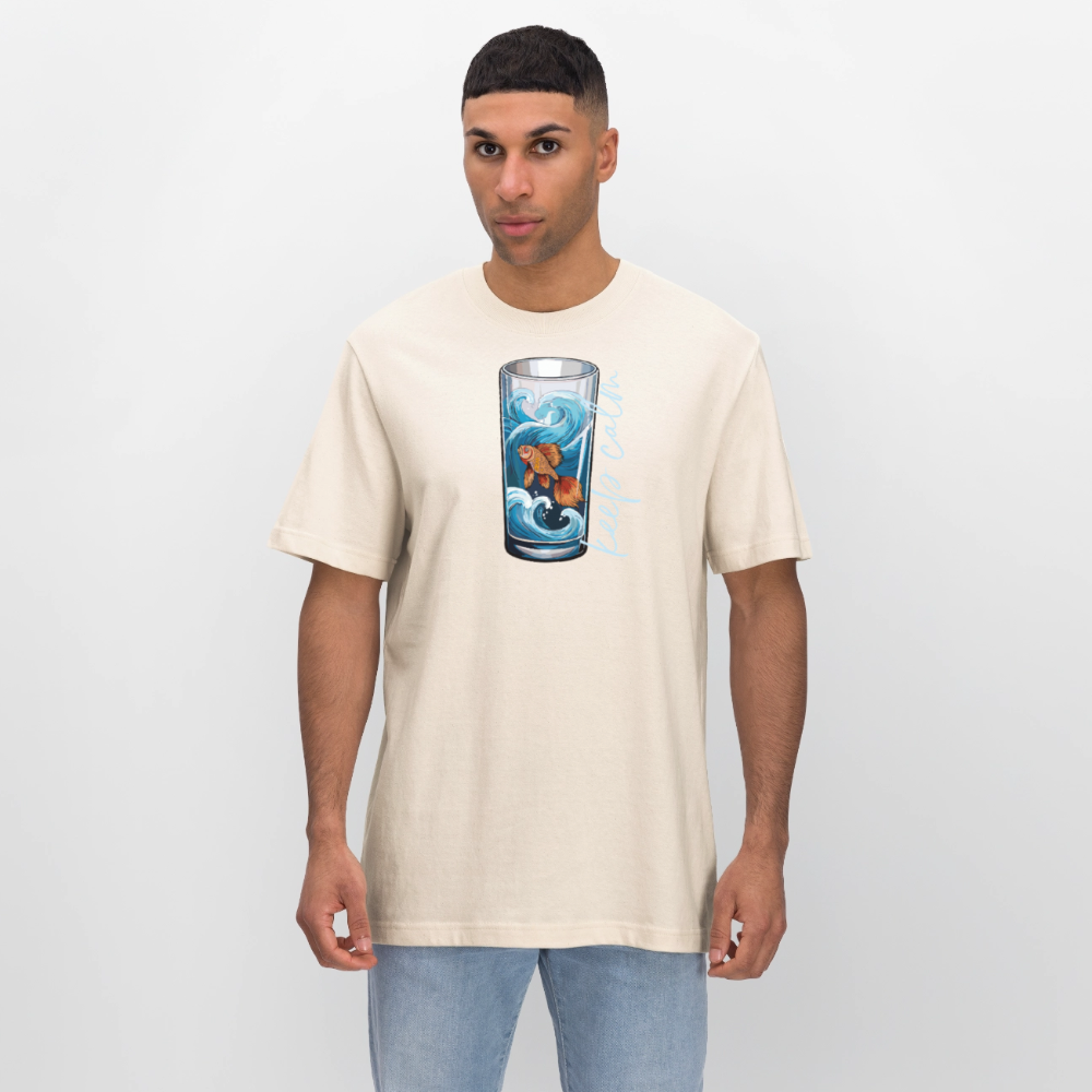 Unisex Bio-T-Shirt mit KEEP CALM PRINT - Naturweiß 