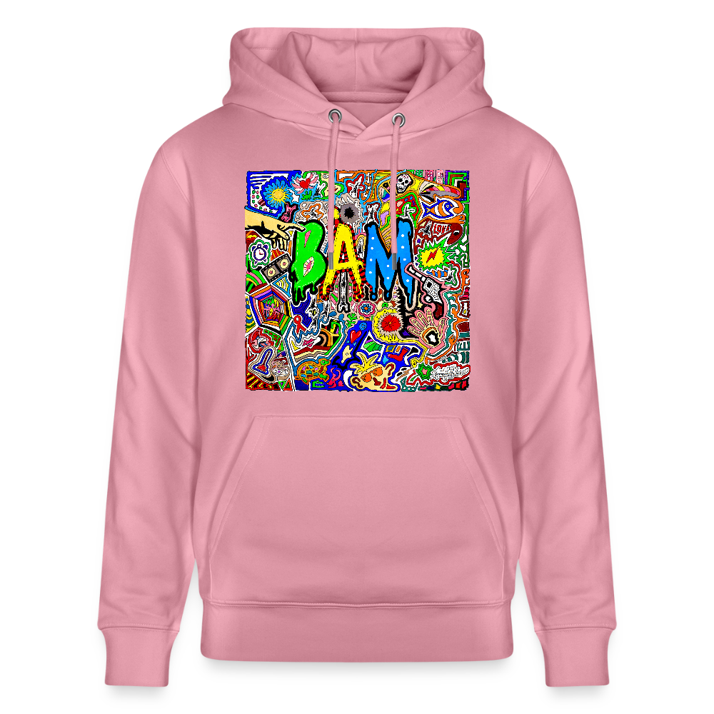 Unisex Bio-Hoodie mit BÄM PRINT - Lila Traum