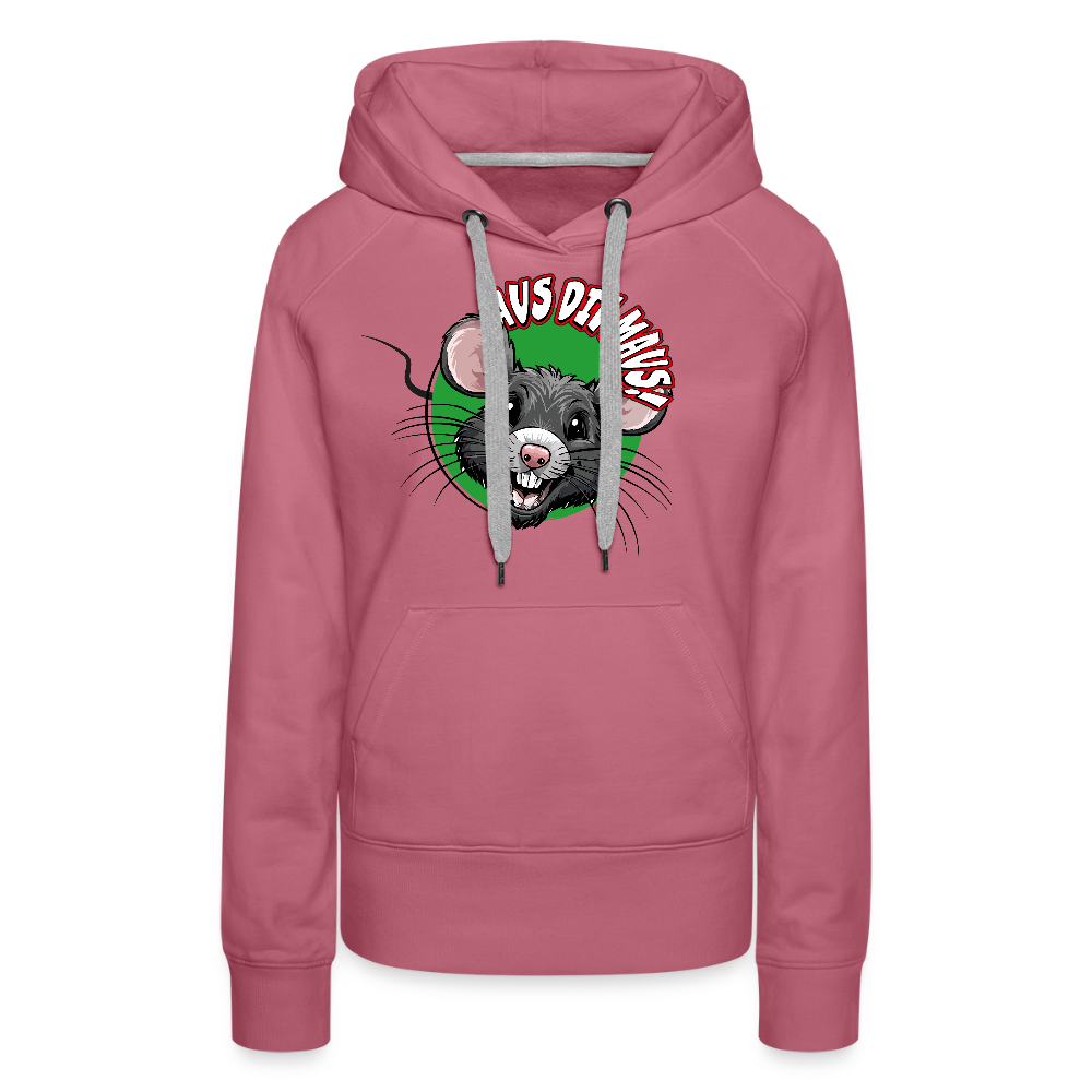 Frauen Premium Hoodie mit AUS DIE MAUS PRINT - Malve