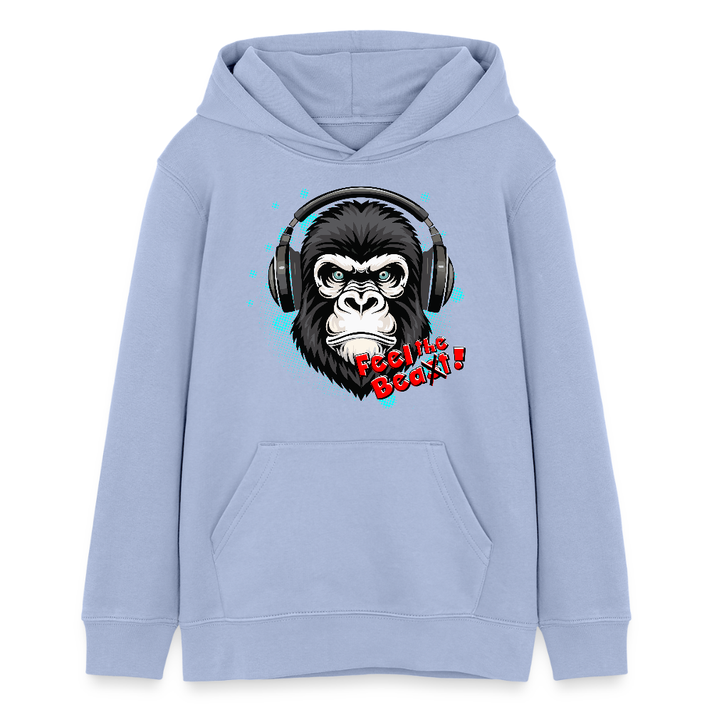 MNJS TEENS Bio-Hoodie mit FEEL THE BEAST PRINT - Sky