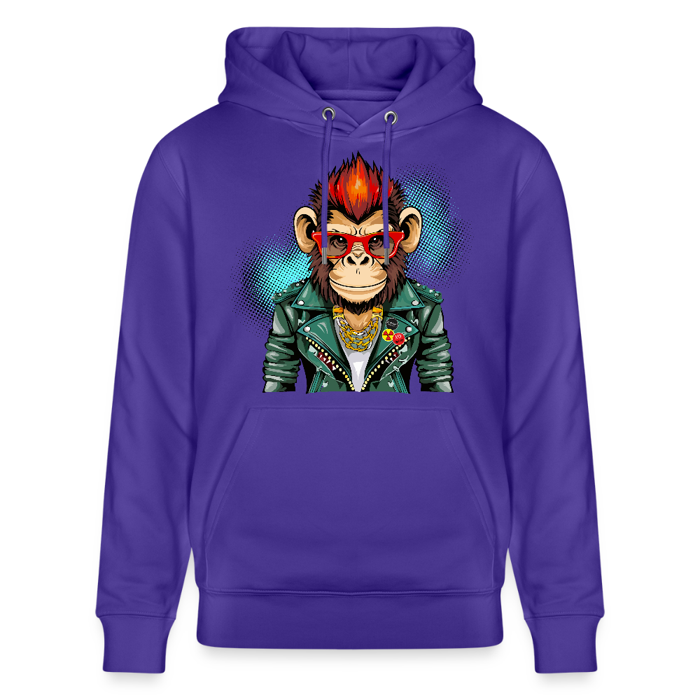 Unisex Hoodie mit MONKEY PRINT - Purple Love 