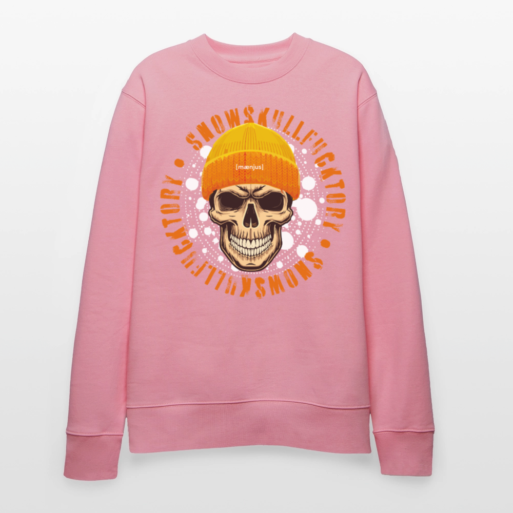 Unisex Bio-Sweatshirt mit SNOWSKULL FUCKTORY PRINT - Lila Traum