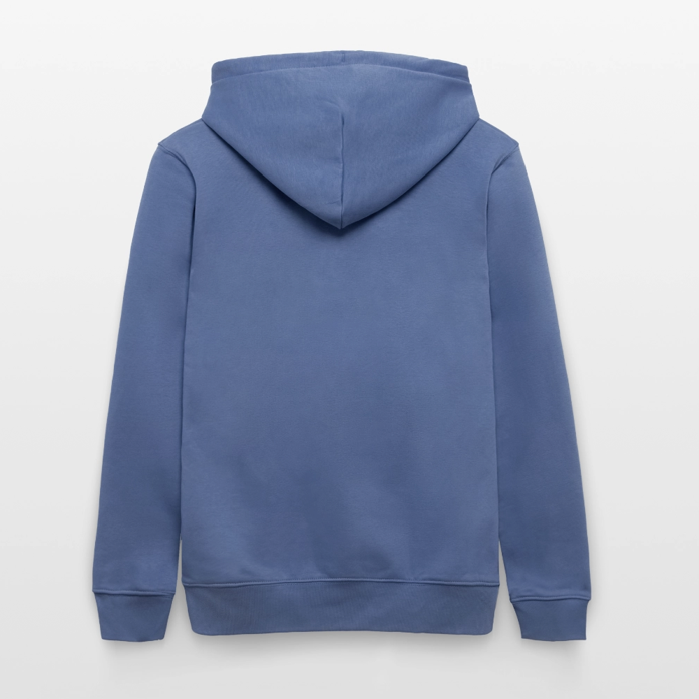 Unisex Bio-Hoodie mit KEEP CALM PRINT - Blau