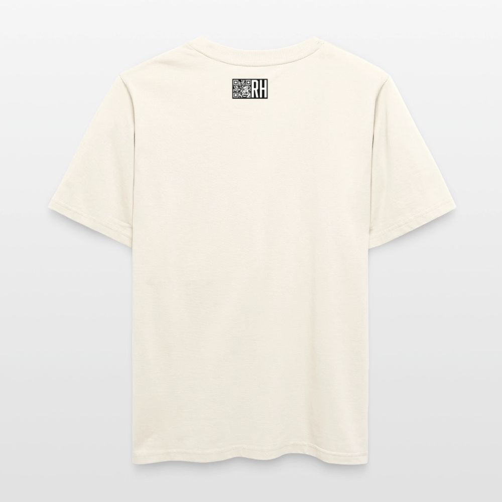 Unisex Bio-T-Shirt mit MAENJUS NETWORK FASHION PRINT - Naturweiß 