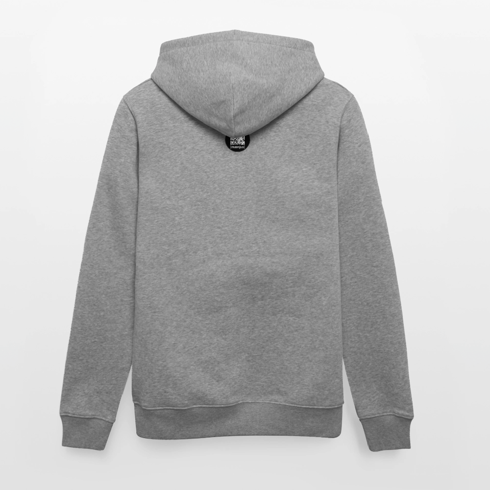 Unisex Bio-Hoodie mit KEEP CALM PRINT - Hellgrau marmoriert