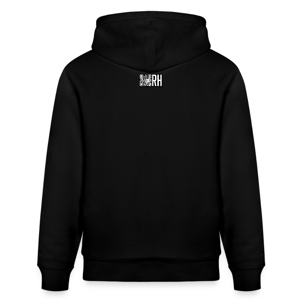 Unisex Bio-Hoodie mit STREET ART PRINT - Schwarz