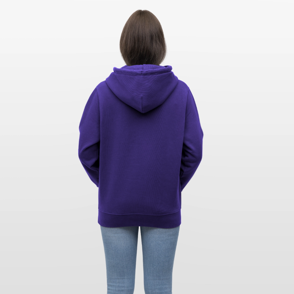 Unisex Bio-Hoodie mit KEEP CALM PRINT - Purple Love 