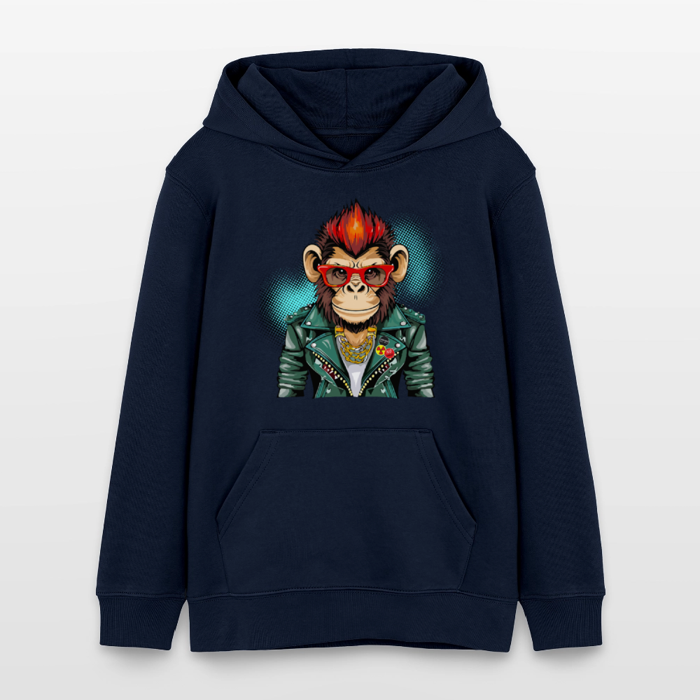 MNJS TEENS Bio-Hoodie mit MONKEY PRINT - Navy