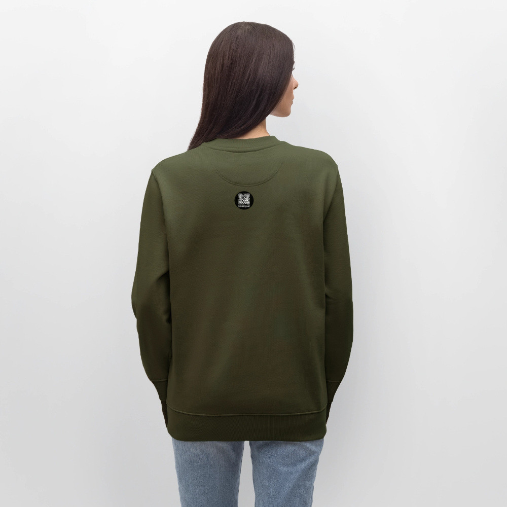 Unisex Bio-Sweatshirt mit MANDALA VIBES PRINT - Khaki