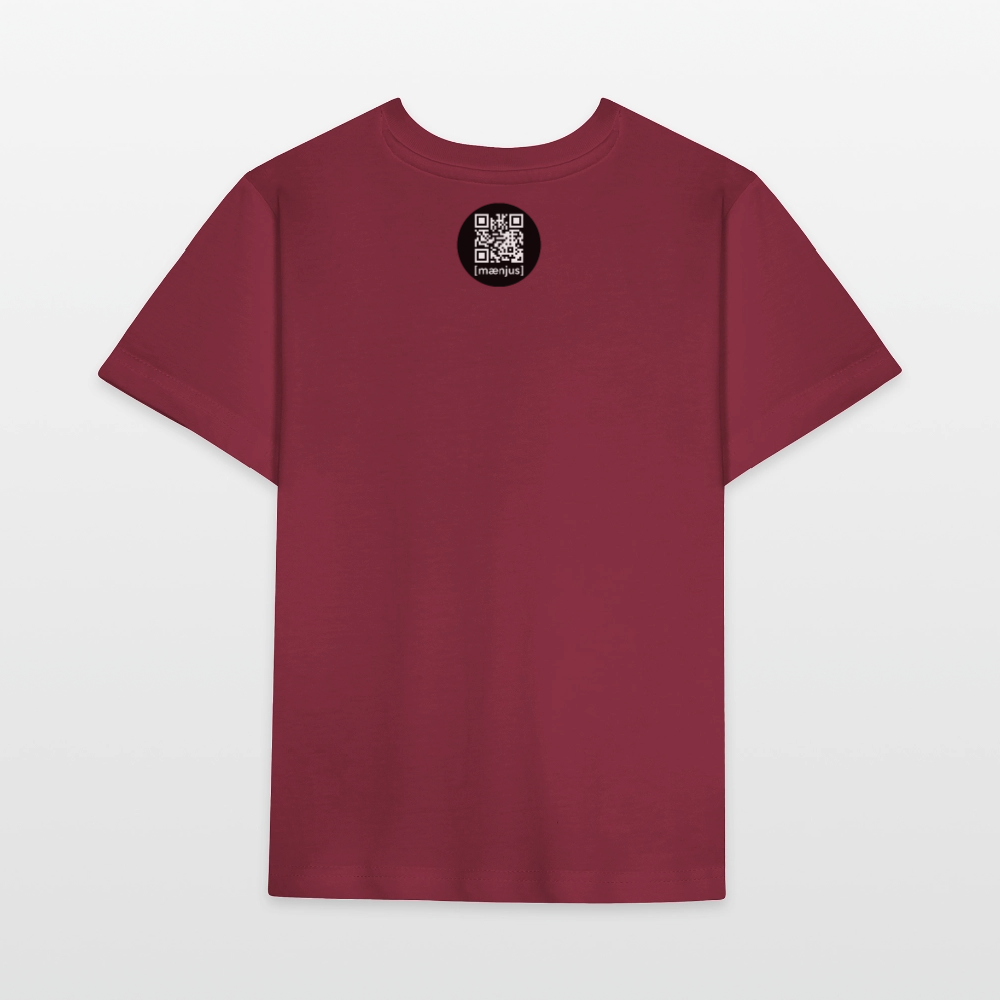 MNJS KIDS T-Shirt mit MONKEY IN LOVE PRINT - Burgunderrot