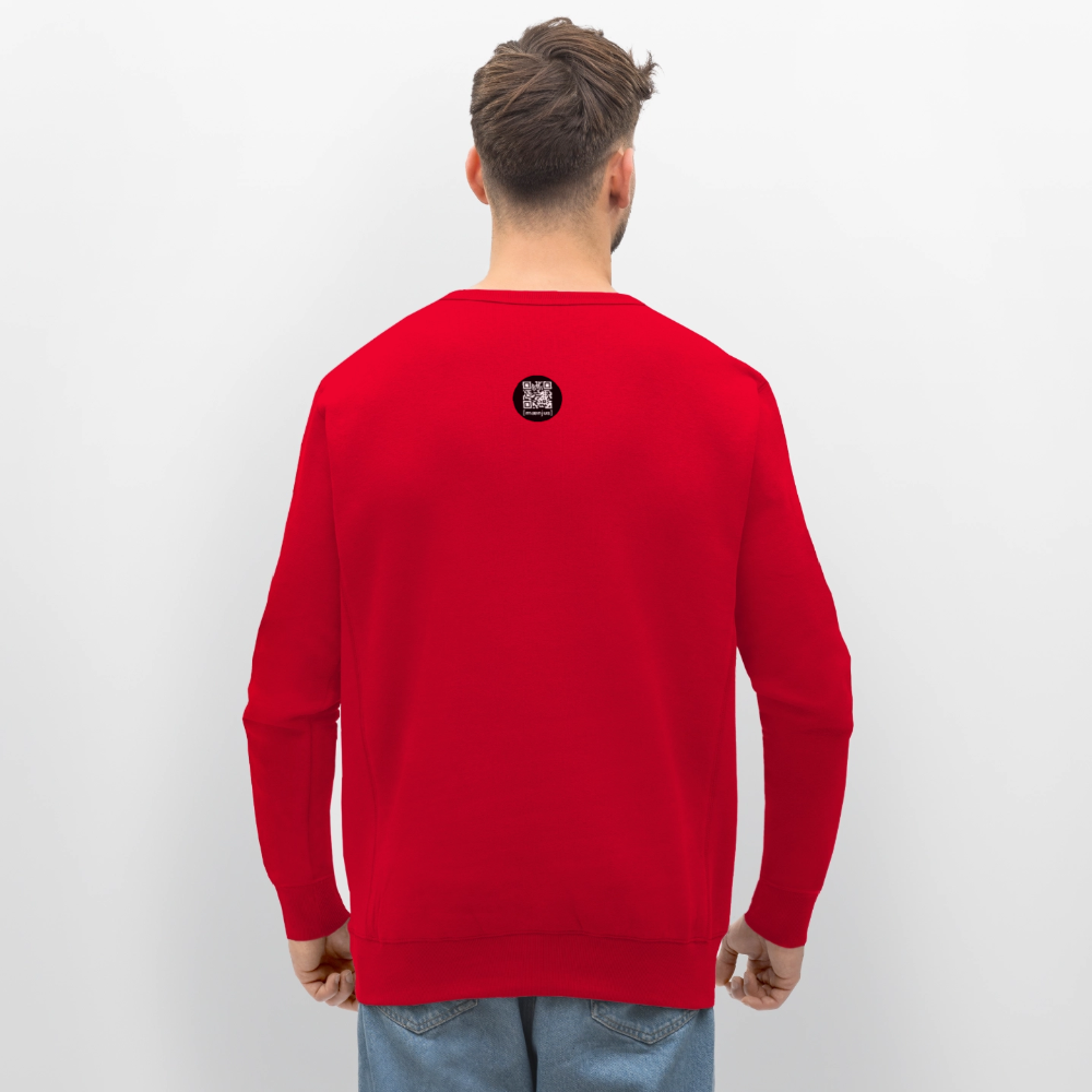 Unisex Bio-Sweatshirt mit BOO! PRINT - Rot