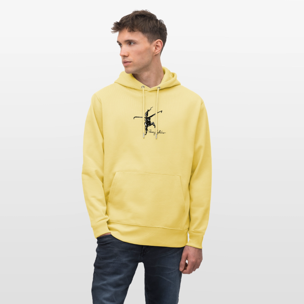 Unisex Bio-Hoodie mit TUSCHEWEIBCHEN PRINT - Gelb Viva 