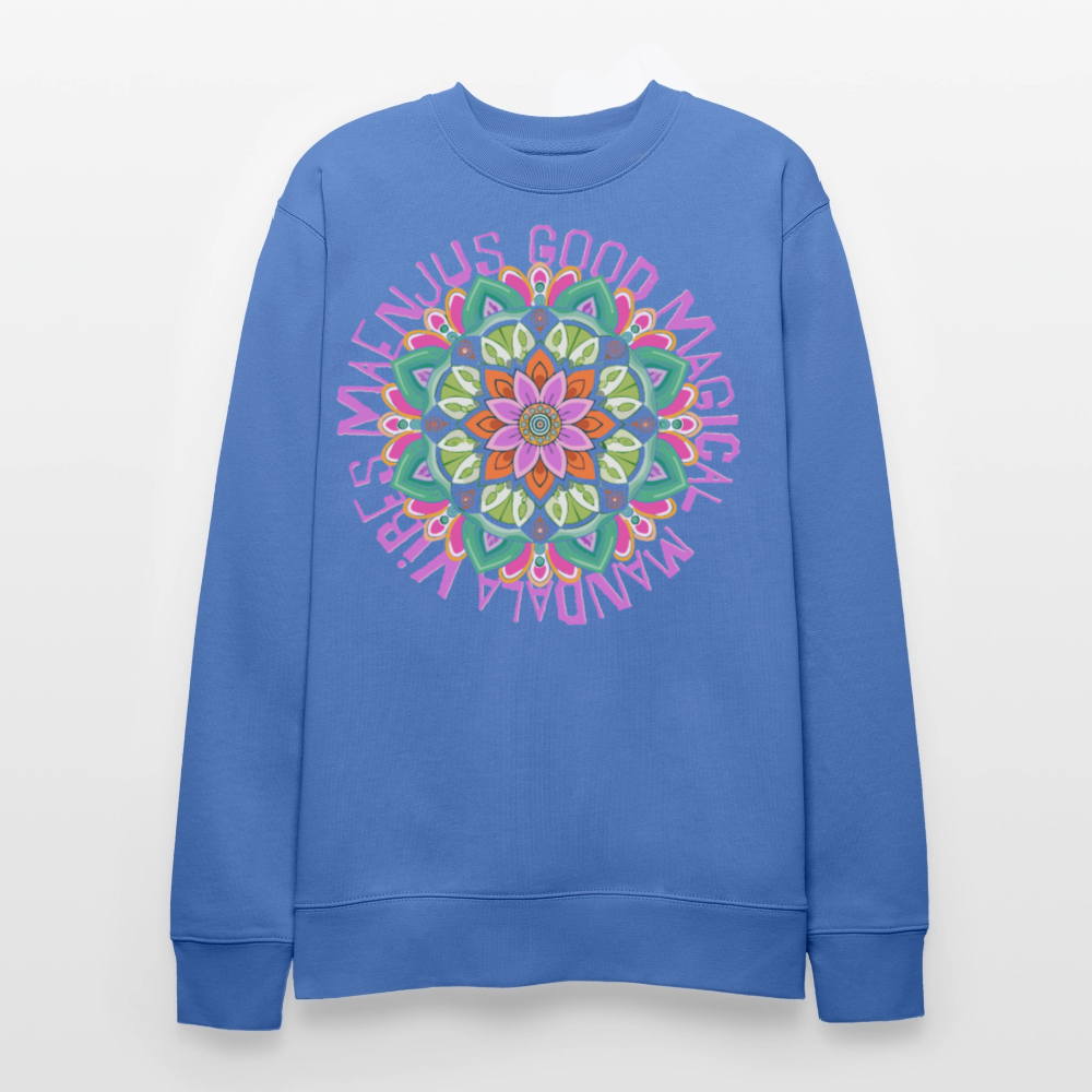 Unisex Bio-Sweatshirt mit MANDALA VIBES PRINT - Blau