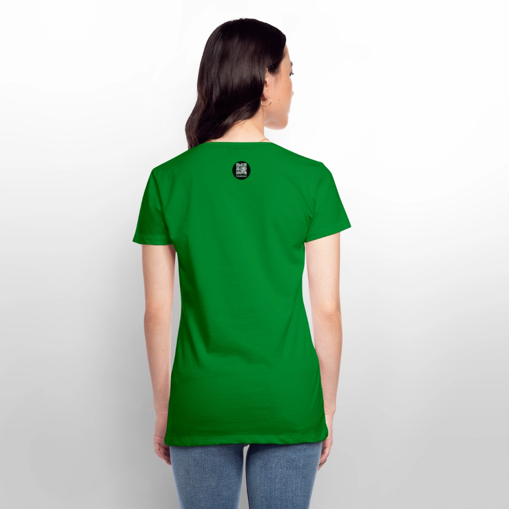 Frauen Premium T-Shirt mit OKTOBERFEST SKULL GIRL PRINT - Grün