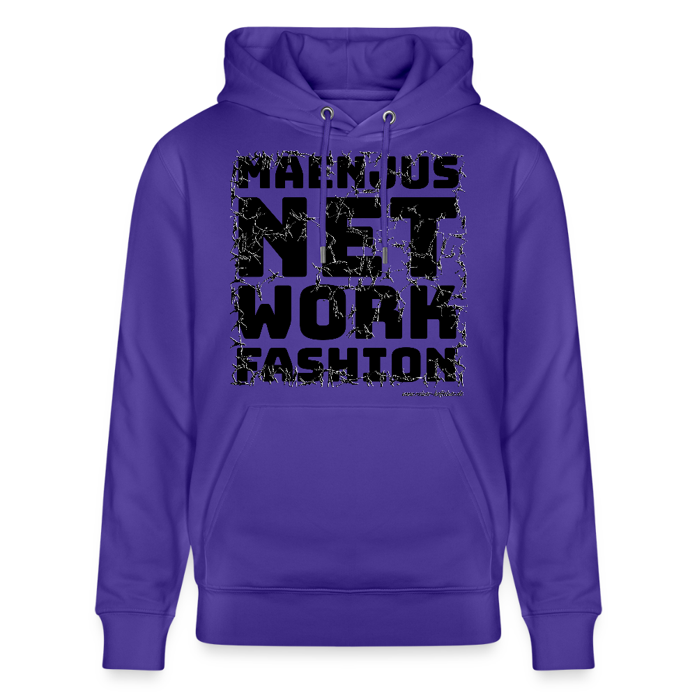Unisex Bio-Hoodie mit MAENJUS NETWORK FASHION PRINT - Purple Love 