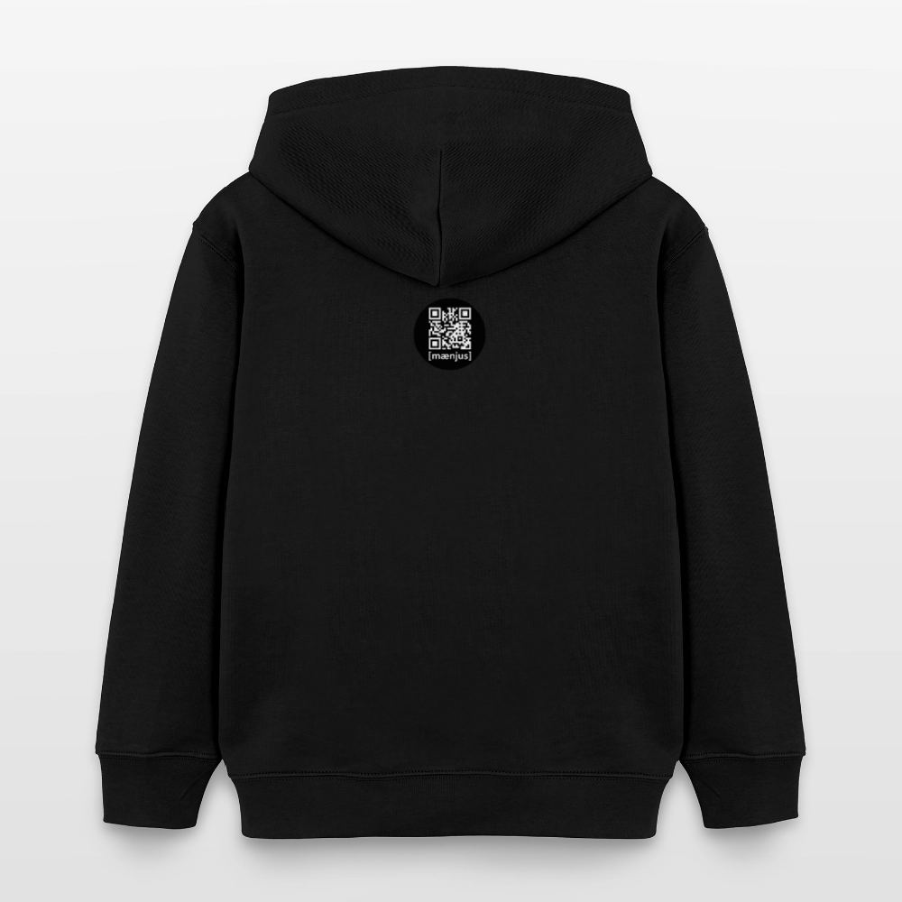 MNJS KIDS Bio-Hoodie mit WELCOME TO THE JUNGLE PRINT - Schwarz
