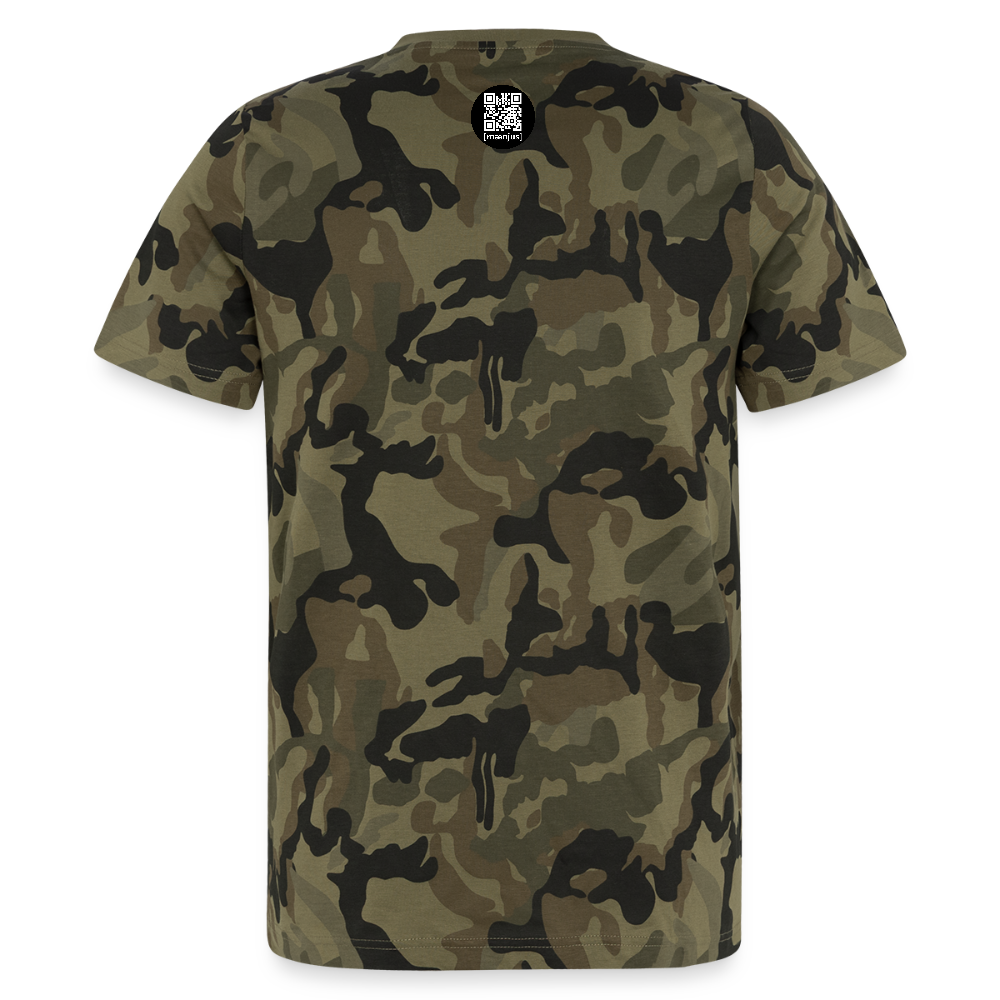 Männer Camo T-Shirt mit SNOW RABBITS CARROT AREA PRINT - Grün camouflage