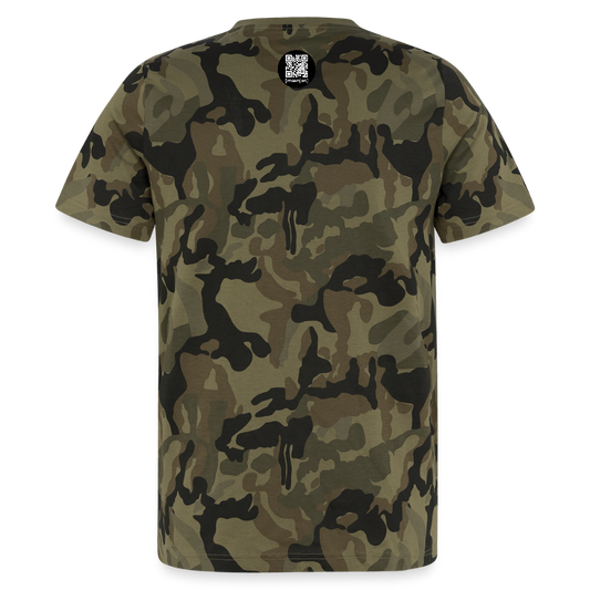 Männer Camo T-Shirt mit SNOW RABBITS CARROT AREA PRINT - Grün camouflage