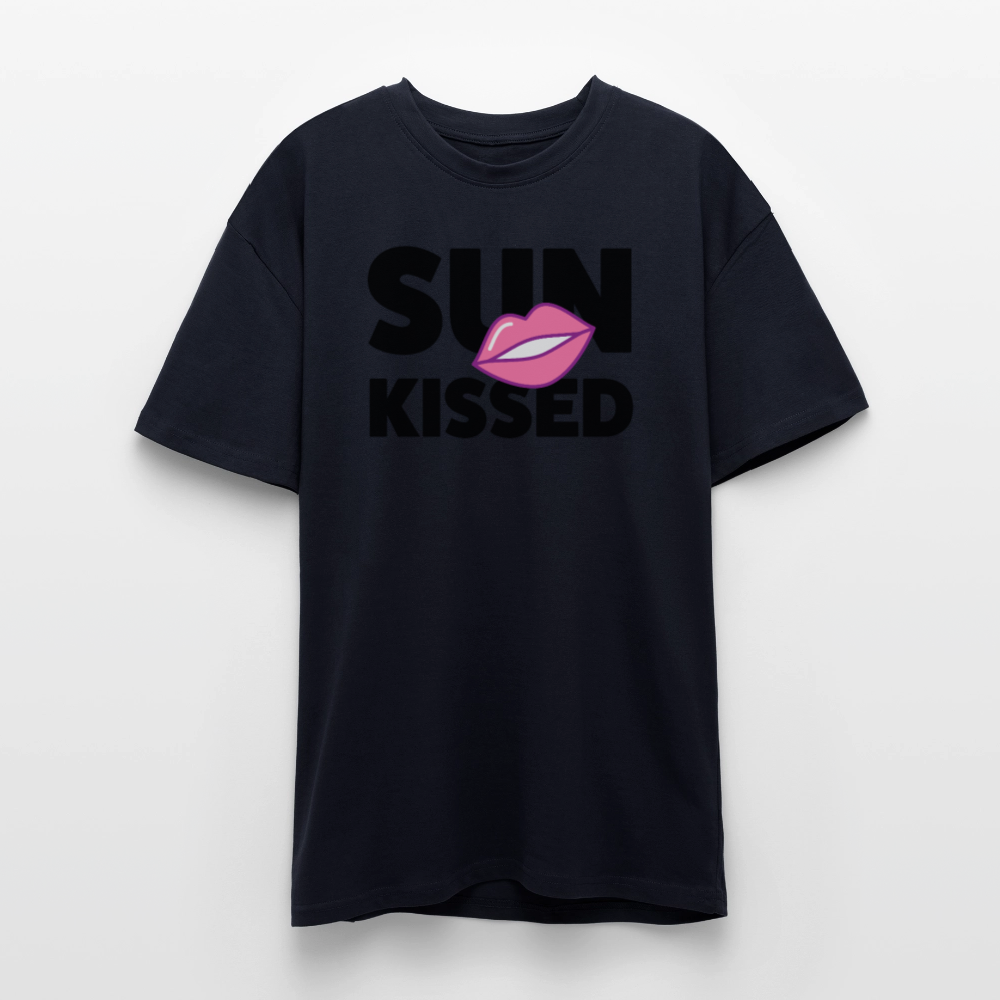 Heavy Oversize T-Shirt mit SUN KISSED PRINT - French Navy