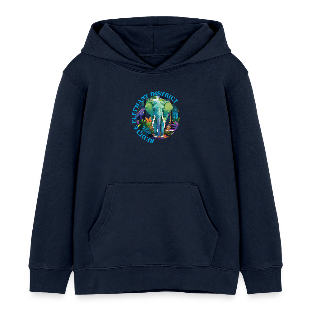 MNJS KIDS Bio-Hoodie mit REDEYE ELEPHANT DISTRICT PRINT - Navy