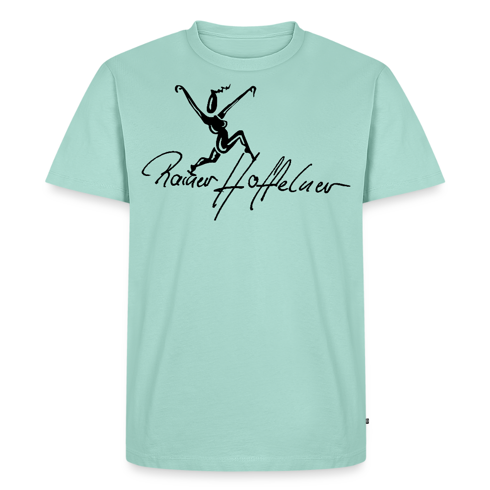 Männer Premium T-Shirt mit TUSCHEWEIBCHEN PRINT - Mint 