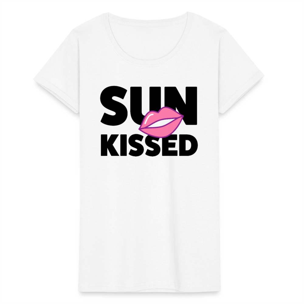 Frauen-T-Shirt mit SUN KISSED PRINT - Weiß