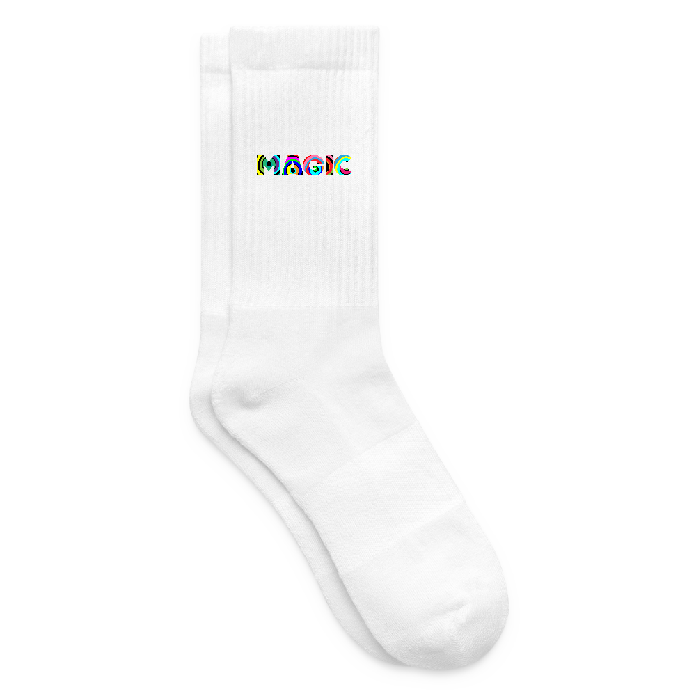 Tennissocken mit MAGIC Print - Weiß