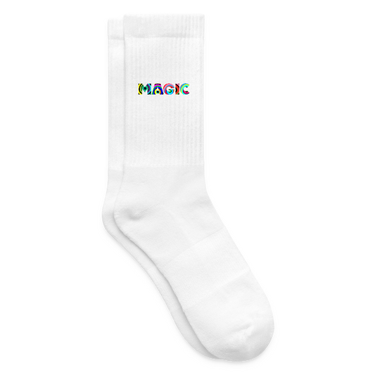 Tennissocken mit MAGIC Print - Weiß