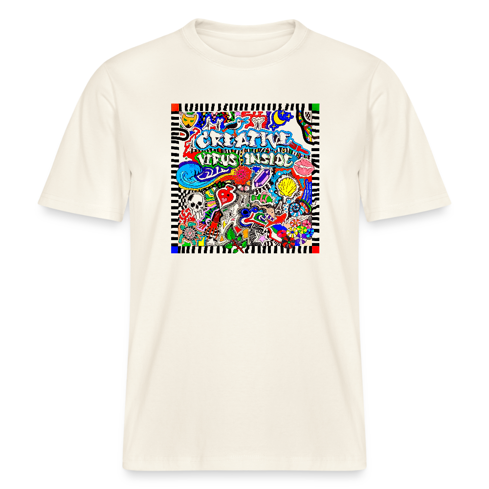 Unisex Bio-T-Shirt mit CREATIVE VIRUS INSIDE PRINT - Naturweiß 