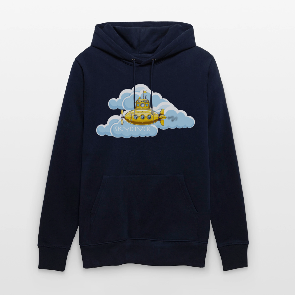 Unisex Bio-Hoodie mit SKYDIVER PRINT - Navy