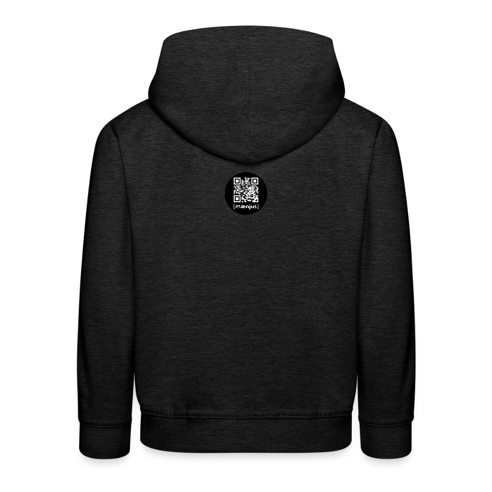 MNJS KIDS Premium Hoodie mit WELCOME TO THE JUNGLE PRINT - Anthrazit
