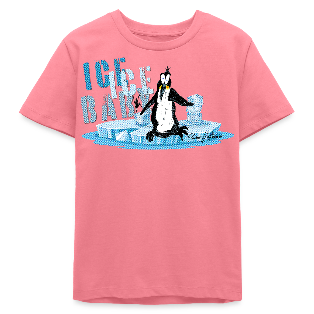 MNJS TEENS Bio T-Shirt mit ICE ICE BABY PRINT - Pink 