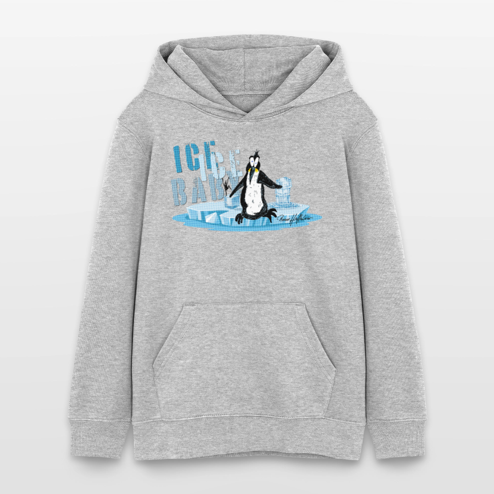 MNJS TEENS Bio-Hoodie mit ICE ICE BABY PRINT - Grau meliert