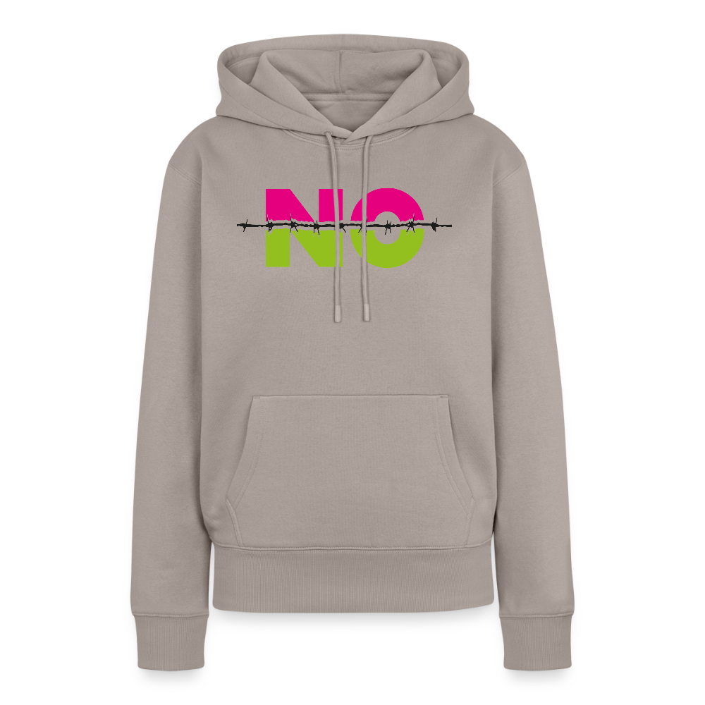 Frauen Premium Hoodie mit NO PRINT - Taupe