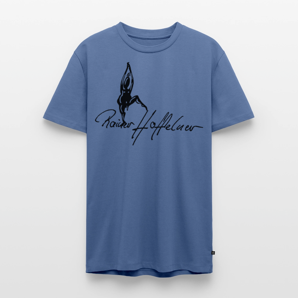 Männer Premium T-Shirt mit TUSCHEMÄNNCHEN PRINT - Taubenblau