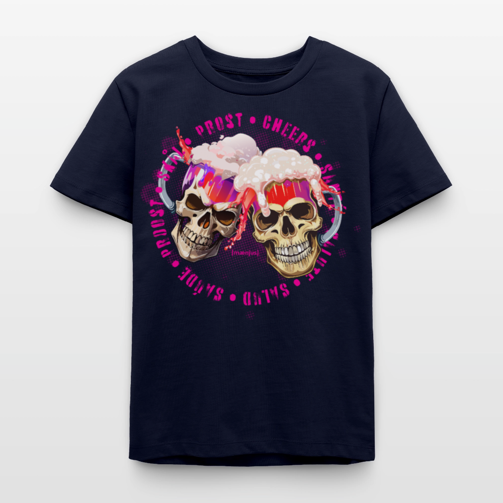 MNJS TEENS Bio T-Shirt mit OKTOBERFEST EDITION GIRLS PRINT - Navy