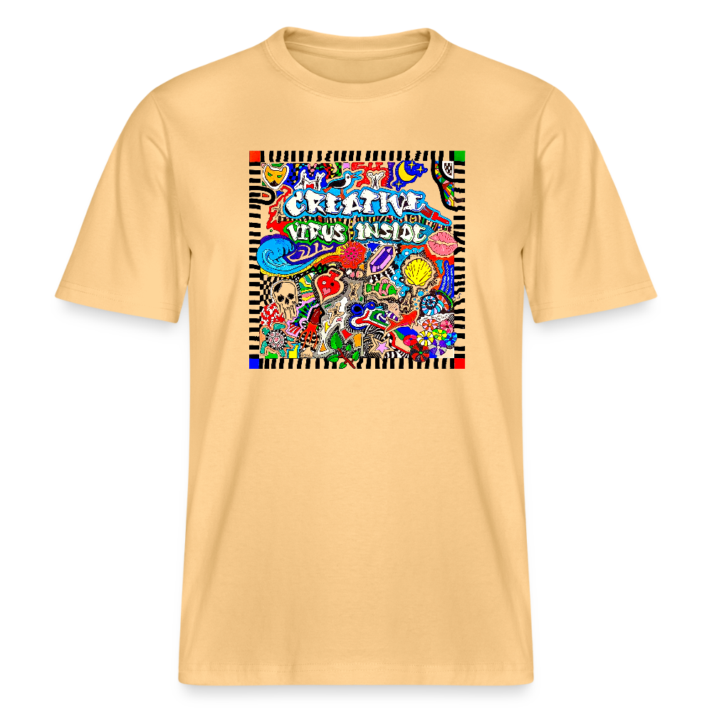 Unisex Bio-T-Shirt mit CREATIVE VIRUS INSIDE PRINT - Hellgelb