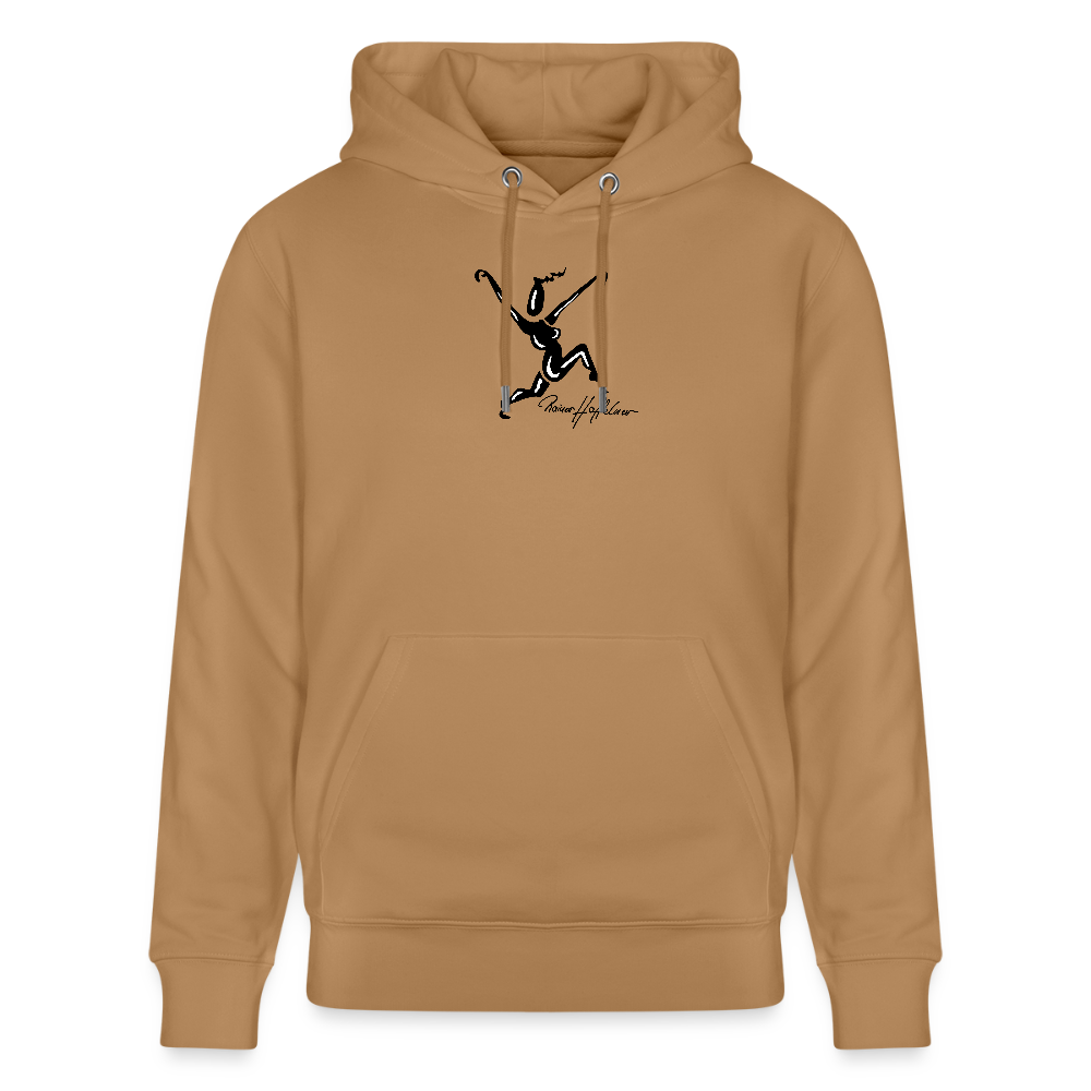 Unisex Bio-Hoodie mit TUSCHEWEIBCHEN PRINT - Karamell 