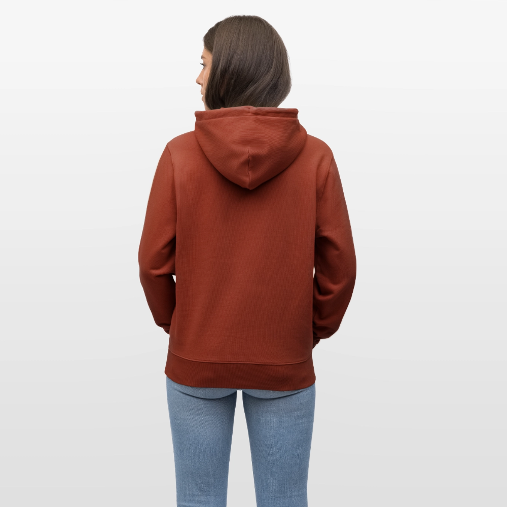 Unisex Bio-Hoodie mit ICE ICE BABY PINGUIN PRINT - Terrakotta