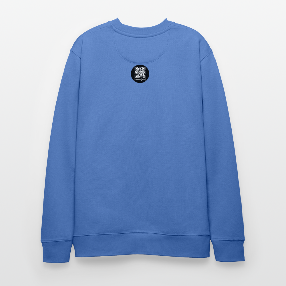 Unisex Bio-Sweatshirt mit BOBBLEHAT DOGCOMPANY PRINT - Blau