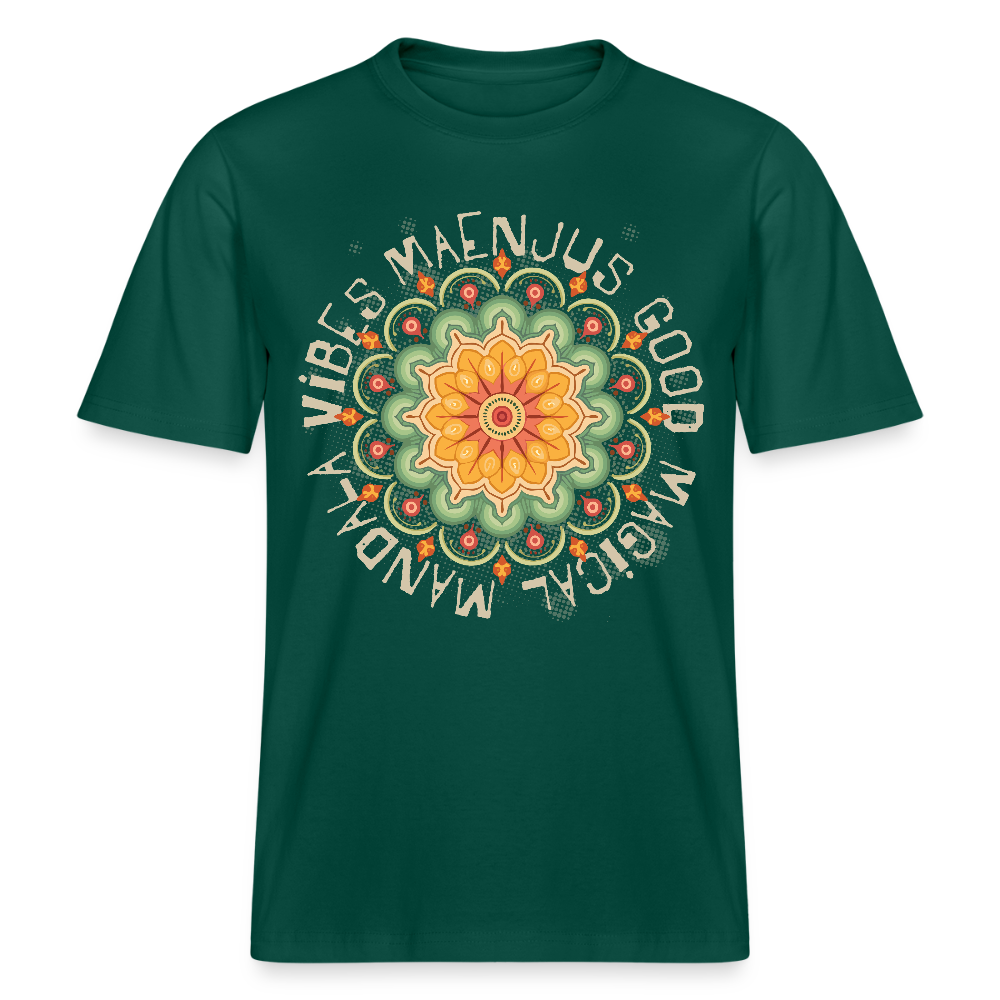 Unisex Bio-T-Shirt mit MANDALA VIBES PRINT - Forest