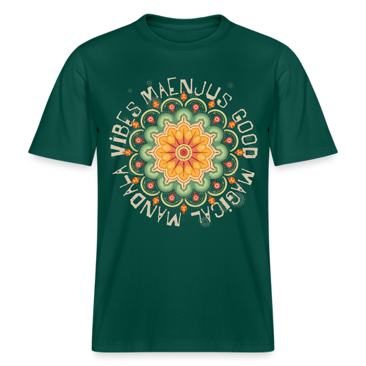 Unisex Bio-T-Shirt mit MANDALA VIBES PRINT - Forest