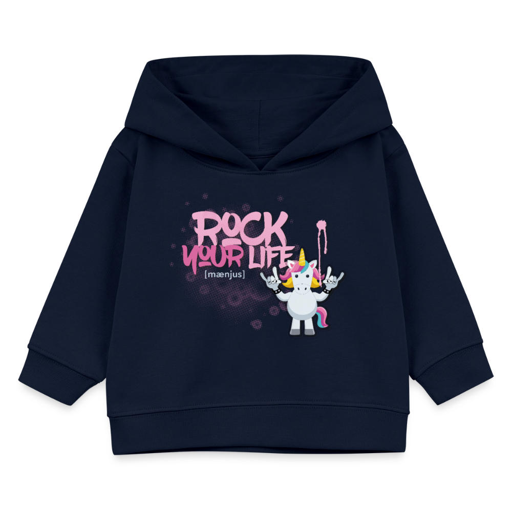 MNJS KIDS Bio Hoodie mit ROCK YOUR LIFE PRINT - Navy