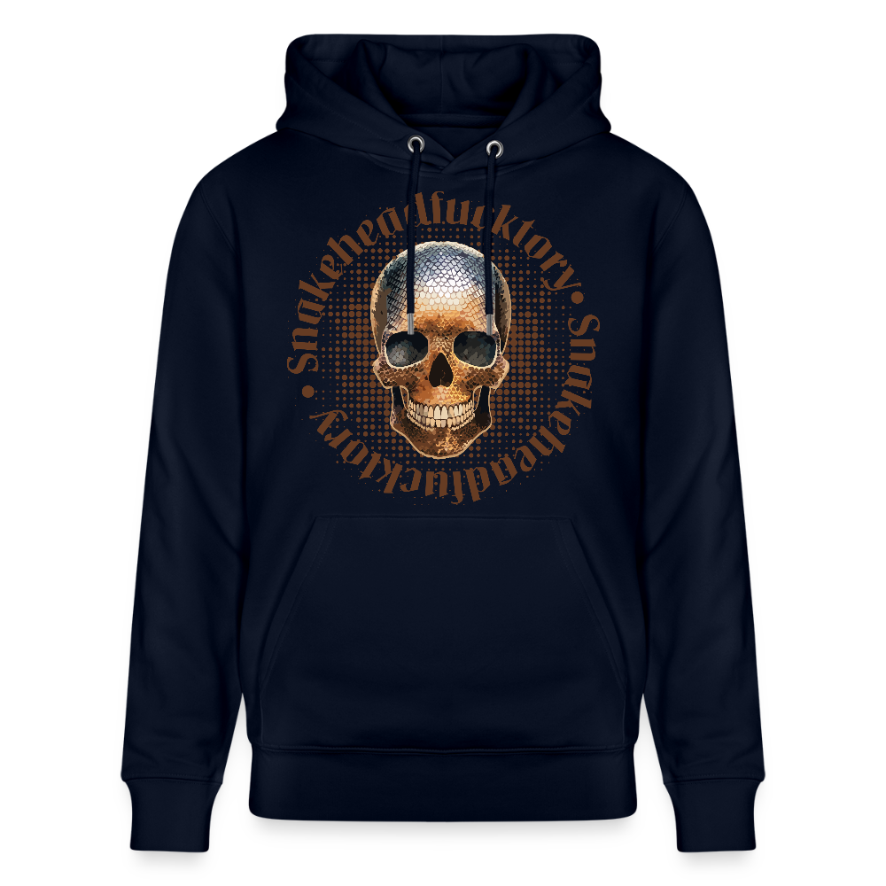 Unisex Hoodie mit SNAKEHEAD SKULL PRINT - Navy