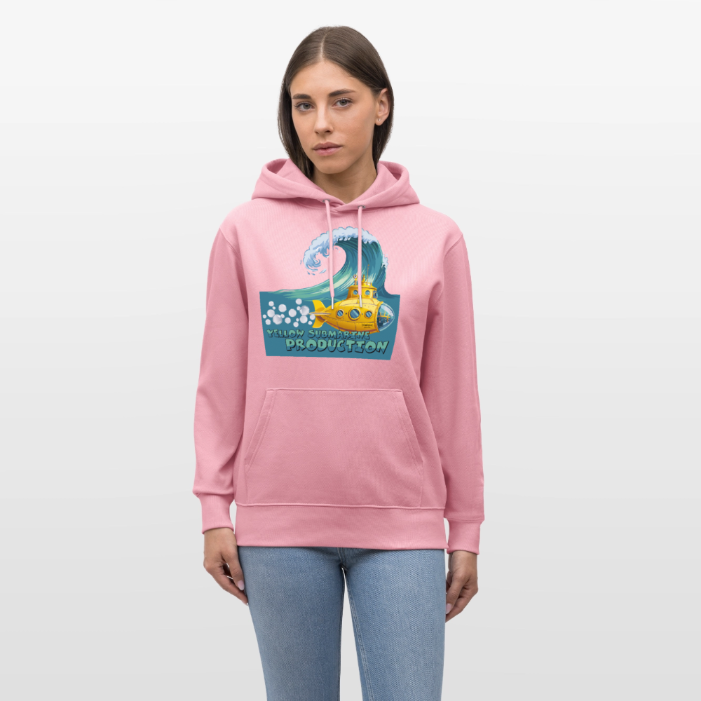 Unisex Bio-Hoodie mit YELLOW SUBMARINE PRODUCTION PRINT - Lila Traum