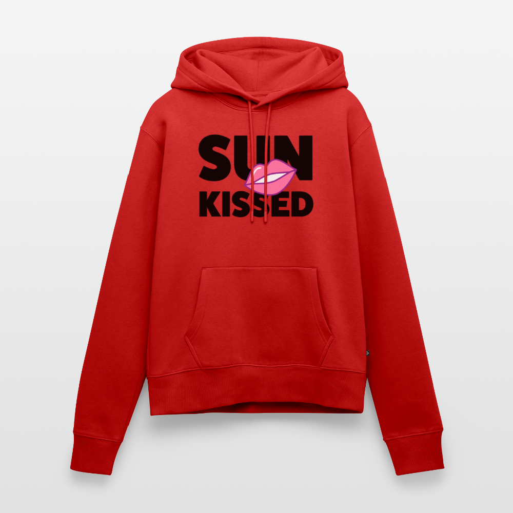 Frauen Premium Hoodie mit SUN KISSED PRINT - Rot