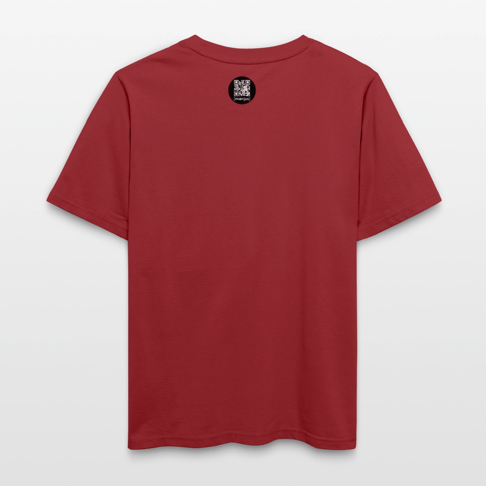 Unisex Bio-T-Shirt mit KEEP CALM PRINT - Erdrot