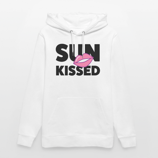 Unisex Hoodie mit SUN KISSED PRINT - Weiß
