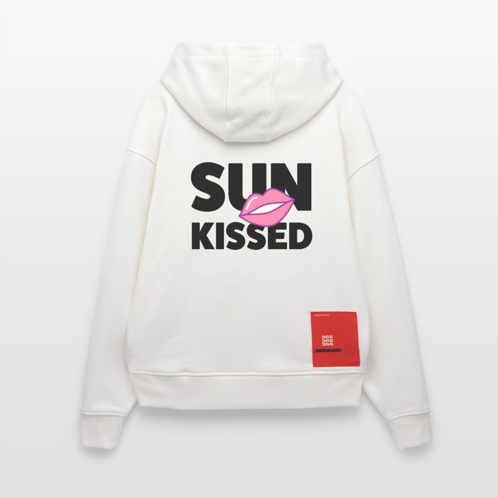 Heavyweight Oversized Organic Hoodie mit SUN KISSED PRINT - OFF WHITE
